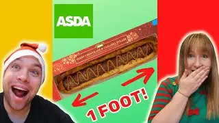 1 FOOT! Giant Chocolate Belgian Chocolate & Caramel &Eacute;clair | ASDA Extra Special | Food Review