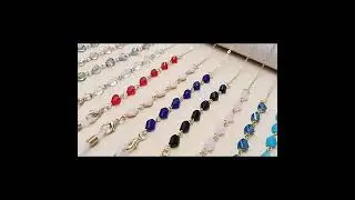 Cross border hot selling ins glasses chain irregular crystal glass non slip mask lanyard metal glass