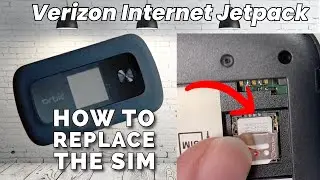 How to Replace SIM Card and Battery on Verizon 4g Mobile HotSpot Internet Orbic Jetpack