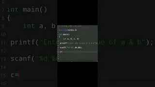 #51 C language Practice program | C language Exercise52 #shorts #programming #coding