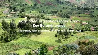Corruption Perceptions Index 2022 Burundi key trends