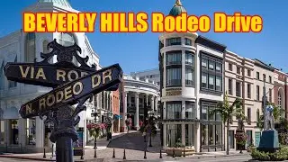 BEVERLY HILLS - Driving virtual tour Rodeo Drive, Los Angeles  California, USA 360 4K