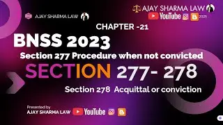 section 277 278 BNSS |SUMMONS TRIAL | NEW CRIMINAL LAW| AJAY SHARMA LAW