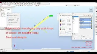 Define Members Transferring Only Tension Forces | Robot Structural Analysis