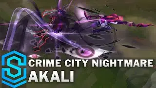 Crime City Nightmare Akali Skin Spotlight - Pre-Release - League of Legends