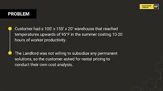 ERS Case Study: Warehouse Cooling