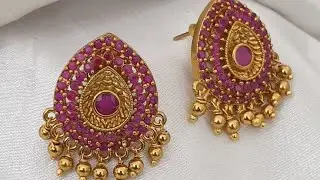 Beautiful Gold Stud Earrings Designs | Latest Traditional & Modern Gold Earrings