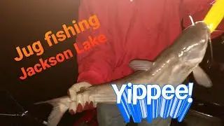 Fish'in Again, Catfishing, Jackson Lake Georgia, at night