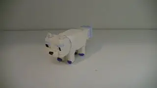 Arctic Fox Clay Sculpture - Minecraft