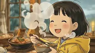 Rainy Lake Cabin ASMR 🌧️ Cozy Ghibli Style Cooking, Fire, Sleep Ambience (No Music)