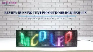 RUNNING TEXT P10 OUTDOOR FULL COLOR 16X64 REVIEW