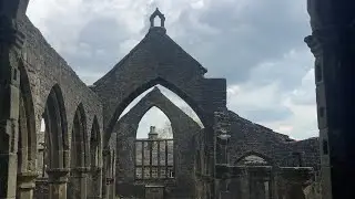 The Historic St Thomas &agrave; Becket, Heptonstall, West Yorkshire with The Cemetery Lady