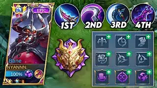 NEW SEASON NEW HACK DAMAGE BUILD🔥 | BANE BEST BUILD 2023 - MLBB