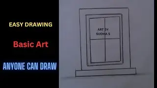 How to Draw windows by using basic line, Pencil Drawing, Drawing For KIDS, Drawing For Beginners