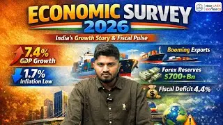 Economic Survey 2026 | India&rsquo;s Growth, Inflation & Fiscal Health #upsccse #dailycurrentaffairs