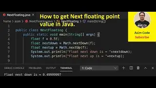 How to get Next floating point value in Java