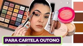 🔥TESTEI A PALETA PRISMA DA EUDORA + MAKE EM TONS NEUTROS ✨#1PALETA4MAKES (EP1: OUTONO QUENTE)
