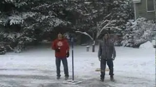 My Pole-ish Horseshoes in the Snow