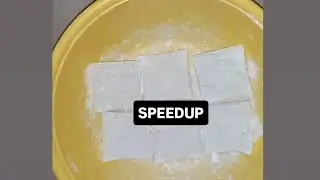SPEEDUP OF SQUARES TOPPED WITH BABY POWDER 😍