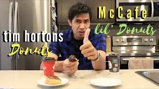 McDonut Vs  Tim's Donut | McDonalds Donut Food Review