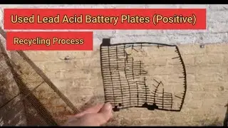 Sieving the crushed positive battery plates for recycling.