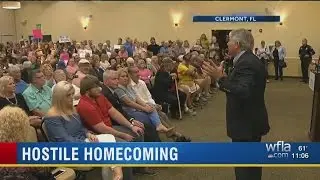Impassioned voters attend Rep. Bilirakis listening session, armed with signs, ready to speak