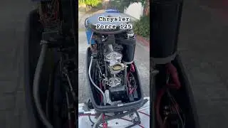 Start testing this Chrysler Force 125. 1988 bayliner motor boat.