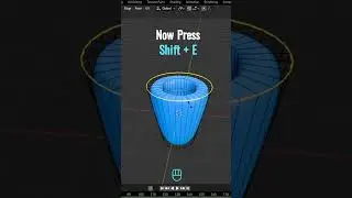 Blender Quick Tips #01: Sharp Edges (Shift + E)  #3d #blender #blender3d #blendertutorial