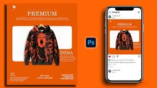 Photoshop Product Manipulation Hoodie Advertising Post Design | Hindi Tutorial #photoshop #viral