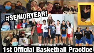 First Day of Official Varsity Basketball Practice Amidst the Pandemic!! #SENIORYEAR