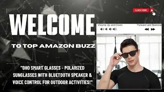 OhO Smart Glasses-Polarized Sunglasses with Bluetooth Speaker & Voice Control for Outdoor Activities