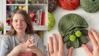 Миниатюрное пальто с капюшоном для кукол амигуруми | Мастер-класс по вязанию одежды для кукол крю...