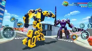 flying police robot game /new robot game / robot car game new update #robotgame 