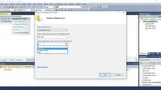 how standard control (dropdownlist ) connect with ms access database