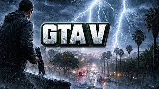 GTA V in🤯 Extreme Thunderstorm 🌩️ | Lightning & Heavy Rain Chaos
