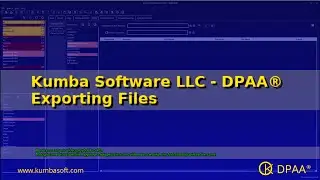 DPAA&reg; - Exporting Files