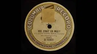 Columbia D 6307 Duo Cuydt Busch - Wie zingt er mee 1927