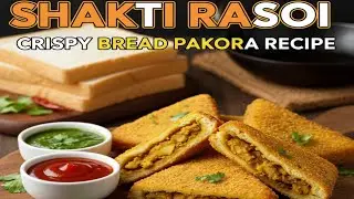 10 मिनट में बाज़ार जैसे ब्रेड पकोड़े बनाने का तरीका - Shakti Rasoi
