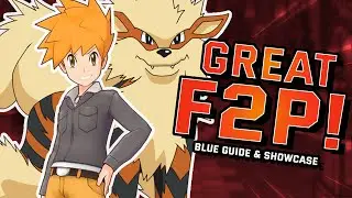 Blazing Hyper Beam! Blue & Arcanine Showcase | Pokemon Masters EX | ポケマス