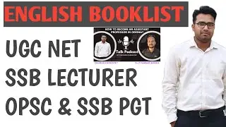 OPSC & SSB PGT ENGLISH BOOKLIST || UGC NET  || SSB LECTURER