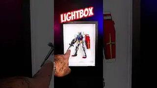 Gundam 3D Lightbox Diorama #gundam #craft