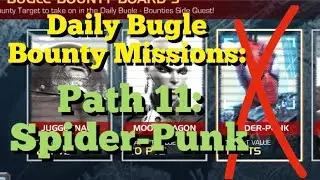 MCOC - Side Quest: Daily Bugle Bounty Missions - Path 11 - Full Run - Spider-Punk Boss