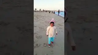 Tokhon ami 1year 4 month 😊#shorts#cute#baby#cutebaby #happy #sea #beach