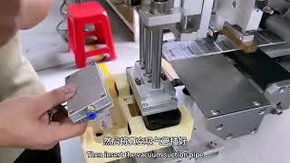 Tutorial demo how to run high precision sticker labeling machine tabletop type labeler