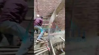 curve Modular Iron Stair