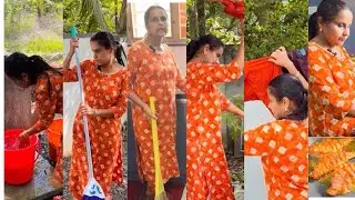 Village Girl Cleaning Home | Morning Routine