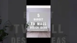 5 Budget TV wall design ideas #shorts