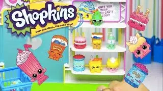 Opening Shopkins 12 pack and set up the Small Mart Playset - Kids Toys