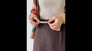 Fashion Pearl Brooch Sweater Shawl Clip Double Faux Pearl Brooches Waist Pants Extender Safety Pins