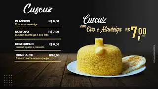 Menu Digital para Cuscuzaria Sem mnsalidade e Sem Taxa de Internet
